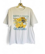 Vintage 90’s Call Grandma T-Shirt Women’s Size L White Need A Hug Teddy ... - $20.50 CAD
