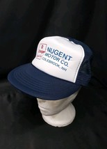 1980s Nugent Motor Co. Dodge Trucks Colebrook NH Foam Mesh SnapBack Truc... - $19.48