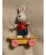 SKATEBOARDING BUNNY     Wheels turn on board and it freely moves.     20... - $92.79 MXN