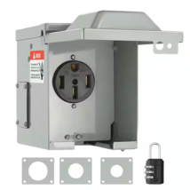 VEVOR DGNRV50A1450RJD0NV0 50A RV Power Outlet Box 125/250V NEMA New, Ope... - $25.73