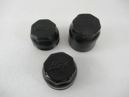 Ford Model A T Center Cap Hubs Screw On Dust Grease Cap Lot of 3 Black - $38.52