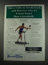 1991 NordicTrack aerobic Exerciser Ad - Take a walk on NordicTrack and discover - £14.62 GBP