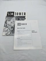 Sim Tower PC Video Game Manual And Quick Start Guide Only - £7.76 GBP