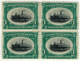 US 294 MH VF block of 4 (bottom stamps separated) Pan American ZAYIX 122... - £46.87 GBP