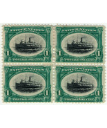 US 294 MH VF block of 4 (bottom stamps separated) Pan American ZAYIX 122... - £47.50 GBP