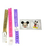 3 Disney World Extra Magic Hours Bands Bracelets &amp; 2 Stickers Memories G... - $9.89