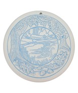 Vtg 1993 Lyn Wick USA Bread Warmer Stone Trivet Geese Lake Scene Forest ... - $279.65 MXN