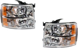 Headlights For Chevy Silverado 2013 1500 2500HD 3500HD Left Right Pair - £154.54 GBP