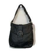 VTG Coach G3s-9481 Black Leather Hobo Bag Bucket Shoulder Purse - $134.88 CAD