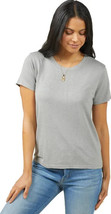 Outerknown Neptune Tee T Shirt Womens Medium M Top Hemp Tencel Gray Shor... - $24.72