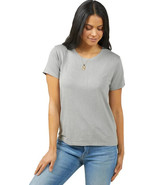 Outerknown Neptune Tee T Shirt Womens Medium M Top Hemp Tencel Gray Short Sleeve - $24.72