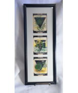 Antiq Card Seed Co Fredonia NY Herb Seed Packets Matted &amp; Framed Vertical - £31.56 GBP