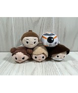 Disney Tsum Tsums Star Wars lot 5 mini plush beanbag toys Leia Luke BB-8... - £11.82 GBP