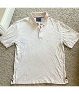 Ashworth Mens Short Sleeve Golf Polo Shirt Light Pink Stripes Sz Medium - €13,65 EUR