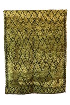 Handmade green Moroccan rug, Berber carpet, Moroccan mrirt rug made with natural - £938.52 GBP