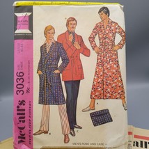 Vintage Sewing PATTERN McCalls 3036, Mens 1971 Step by Step Robe and Cas... - $17.42