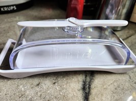 Plastic Butter Dish with Lid and Knife BPA-Free Container 8.3&quot;L x 2.9&quot;W ... - $18.71