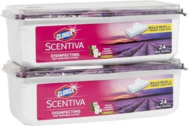 Clorox Scentiva Disinfecting Wet Mop Pad, Disposable Mop Heads, Multi-Surface Fl - £34.36 GBP