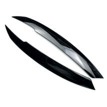 2X Headlight Eyelid Eyebrow Cover fits VW Jetta MK6 Sagitar NCS 2010-2018 Black - £27.77 GBP