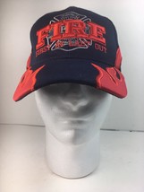 Fire First In Last Out Men’s Baseball Cap Blue Red Color Adjustable Strap New - £13.18 GBP