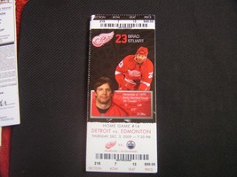 NHL 2009-10 Detroit Red Wings Ticket Stub Vs Edmonton 12-03-09 - $2.96