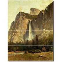 Thomas Hill Waterfall Painting Ceramic Tile Mural P04275 - £95.92 GBP+