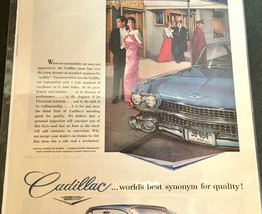 Vintage 1959 CADILLAC Print Ad Waldorf-Astoria Synonym For Quality Art Poster - £6.72 GBP