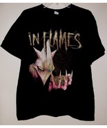 In Flames Concert Tour T Shirt Vintage 2008 Size Large - $2,056.15 MXN