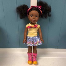 American Girl Wellie Wishers Kendall 15&quot; Doll NEW Brown Eyes Black Hair - £73.15 GBP