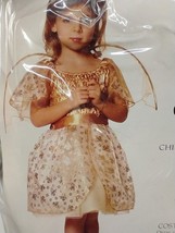 Toddler Golden Angel Costume w/ Wings 2T-4T Heavenly Spirit Celestial Ch... - $24.89 CAD