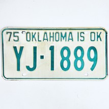 1975 United States Oklahoma Oklahoma County Passenger License Plate YJ-1889 - €11,20 EUR