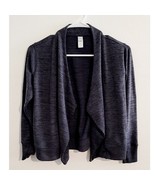 Athleta Girl Open Cardigan w/ Thumbholes Dark Heather Grey Size Medium 8/10 - $34.19 CAD