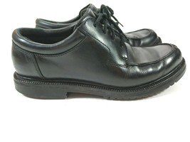 Cole Haan Country Men&#39;s 8.5 W Black Leather Waterproof Split Toe Oxford Shoes - £13.53 GBP