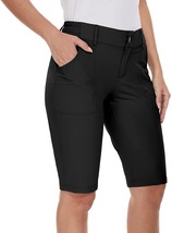 Golf Hiking Shorts By M Moteepi For Women 9&quot; Quick Dry Long Shorts Knee Length - £33.74 GBP