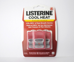 Listerine Cool Heat PocketPaks Cinnamon Breath Strips 3 Pack 72 Strips - £39.08 GBP