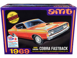 Skill 2 Model Kit 1969 Ford Torino Cobra Fastback 3-in-1 Kit 1/25 Scale Model by - $49.94