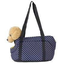 Comfortable Stylish Polka Dot Pet Carrier Tote Bag 3 Colors - Navy Blue - £30.84 GBP
