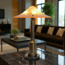 Wonderful Orig. Art Deco Desk Lamp &quot; Baltimore &quot; Brass Lamp 1930 - $21,419.97 MXN