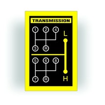 Transmission Shift Pattern Decal Sticker fit Ford 8 Speed Farm Garden Tr... - $9.93