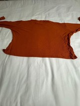 Popular 21 Women's Blunt Orange Long Sleeve Pullover Tank Top Size 1X image 2