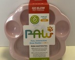 PAW 2 in 1 Slow Mini Slow Feeder for Small Dogs Baby Pink Level Easy - £11.41 GBP