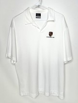 Nike Porsche Golf Polo Pullover Shirt White Large  - £23.15 GBP