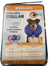 BENCMATE INFLATABLE DOG COLLAR (M) NEW IN BOX - FOR RASHES , POST SURGER... - $7.80