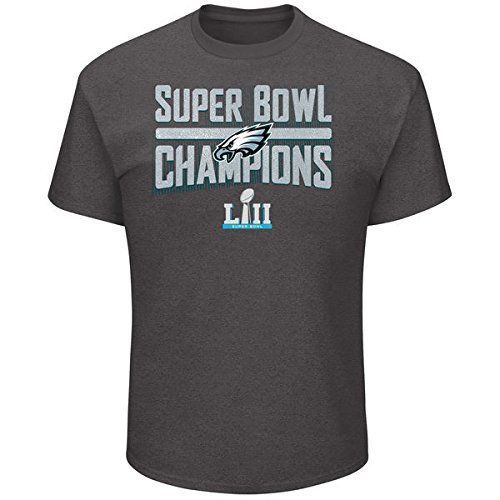 Primary image for Philadelphia Eagles Super Bowl LII Sudden Impact Men & Youth Gray Short T-Shirt