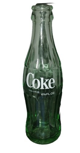 Coca Cola Coke Bottle Marianna AR 6 1/2 Fl Oz Vintage Green Glass White ... - $8.00