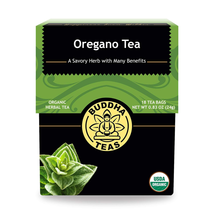 Buddha Teas Organic Oregano Tea - OU Kosher, USDA Organic, CCOF Organic, 18 Blea - £17.26 GBP