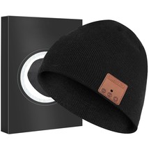 Bluetooth Beanie Headphones Hat Unique Christmas Tech Gifts Black - £23.44 GBP