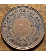 1903 Springfield, Minnesota MN McKinley Chapter One Penny Masonic Coin T... - $38.23 CAD