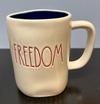 Rae Dunn By Magenta Artisan 4th of July  FREEDOM Red White Blue Coffee Mug 4.8&quot; - £6.33 GBP