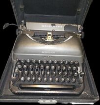 Vintage Remington Rand De Luxe Manual Typewriter w/ Carrying Case Works ... - €129,69 EUR